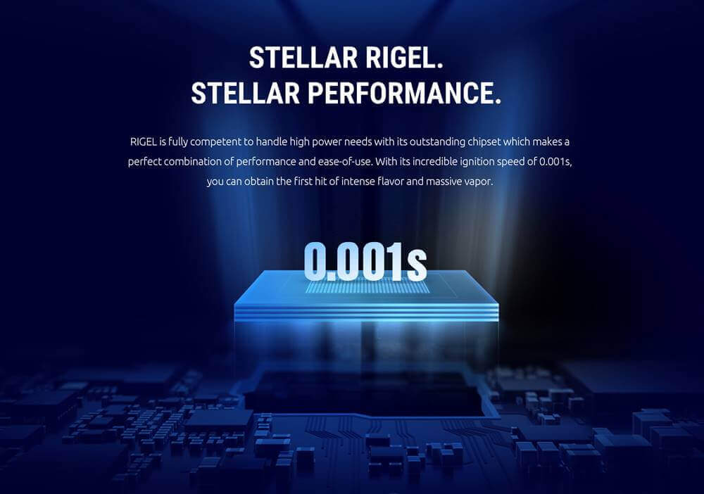 Smok Rigel Ateşleme Hızı 0,0001 Saniye İle Anlık Buhar ve Aroma Deneyimi